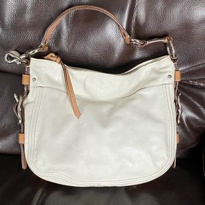 Coach Zoe leather hobo shoulder bag